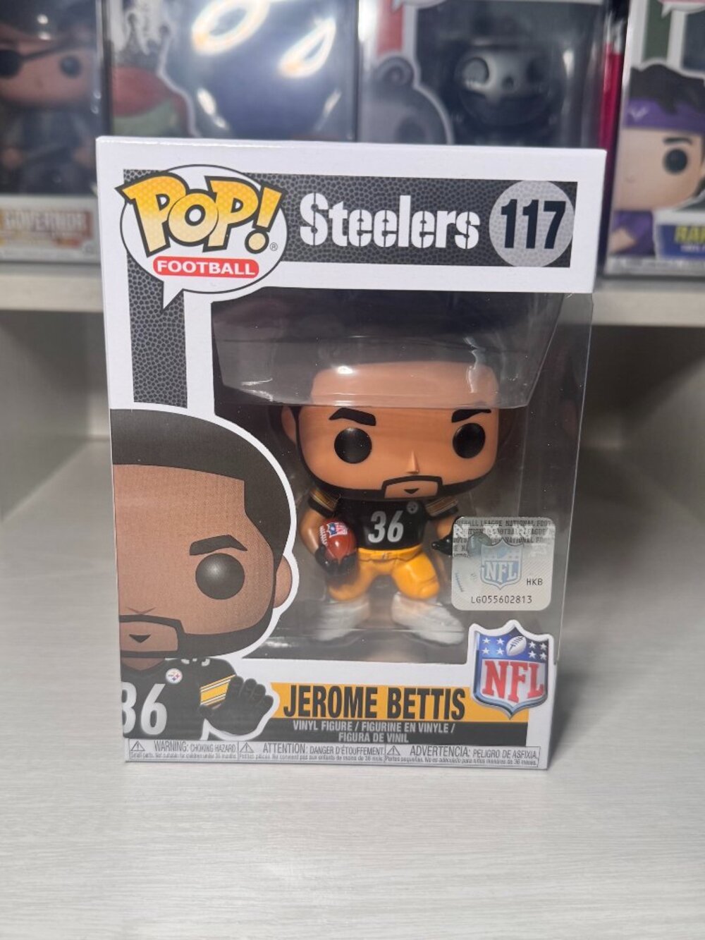 Jerome Bettis NFL FUNKO Pop # 117 Pittsburgh Steelers NFL Retired/ Vaulted